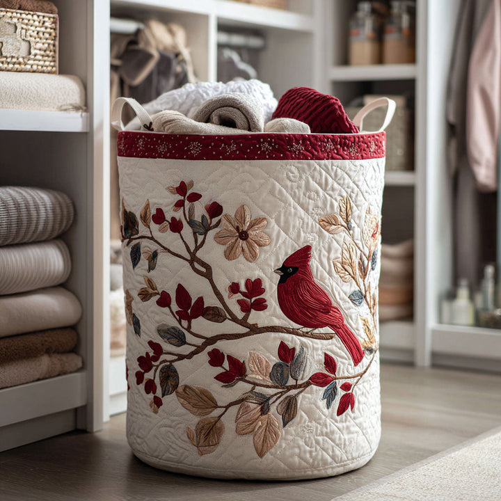 Quilted laundry basket with autumn leaves NCU0NTV095