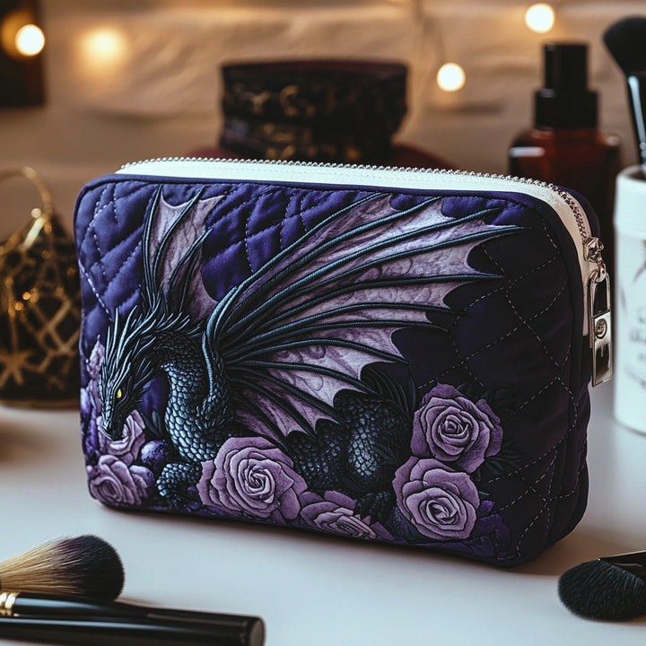 Dragon Blossom quilted makeup bag – Louise London
