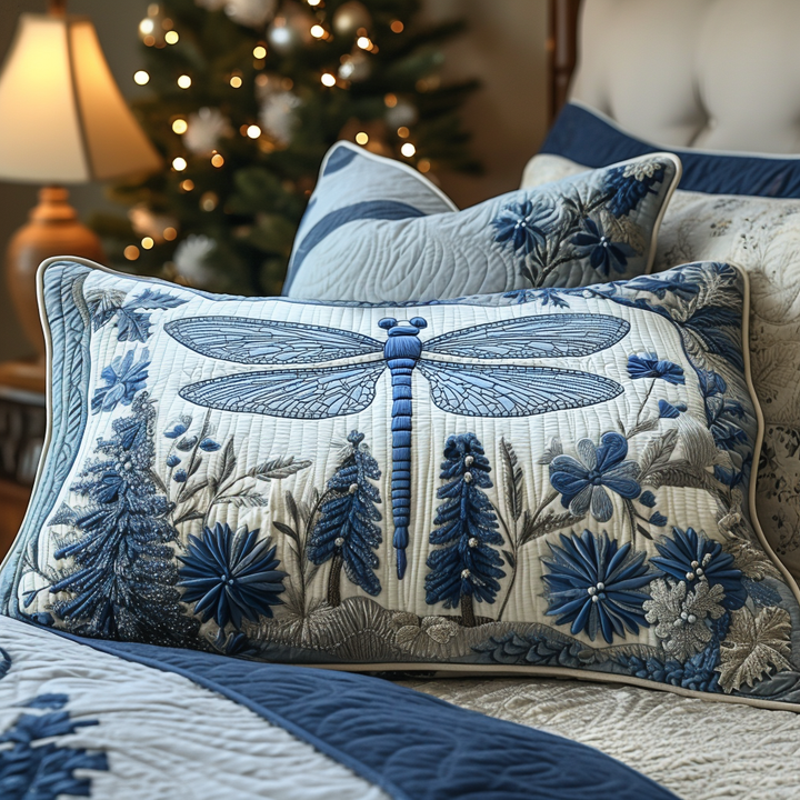 Quilted pillow cover with wings in the wind NCU0DV8671