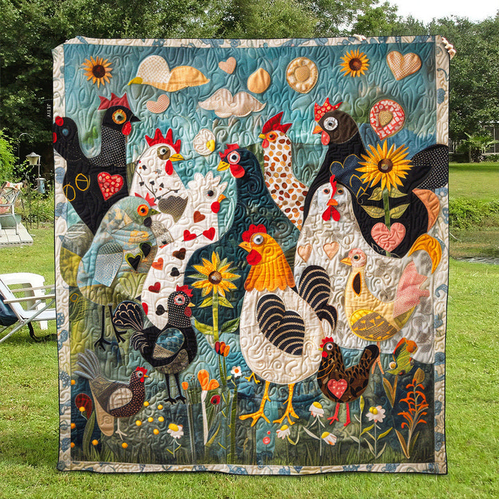 Quilted Garden Blanket – Louise London quilted blanket