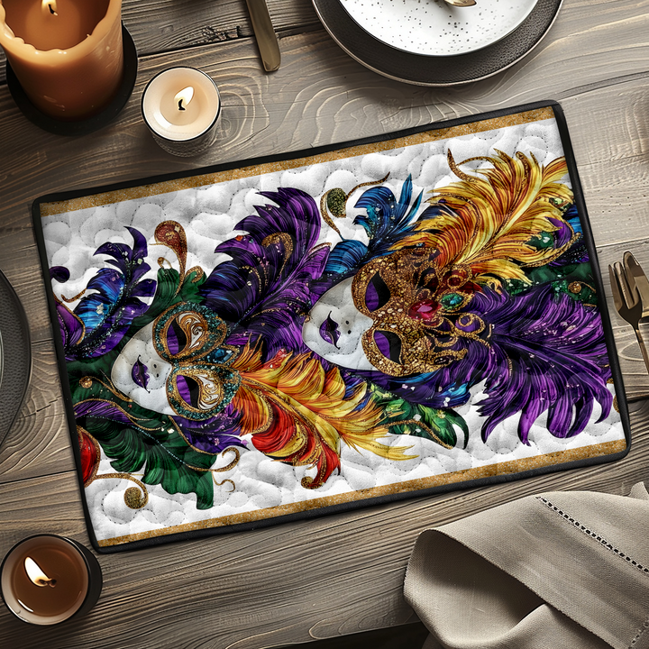 Festival Fleur Quilted Place Mat by Louise London
