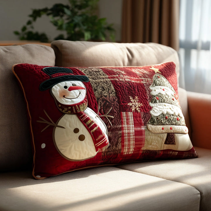 Quilted Pillow Cover with Festive Night NCU0PT9674
