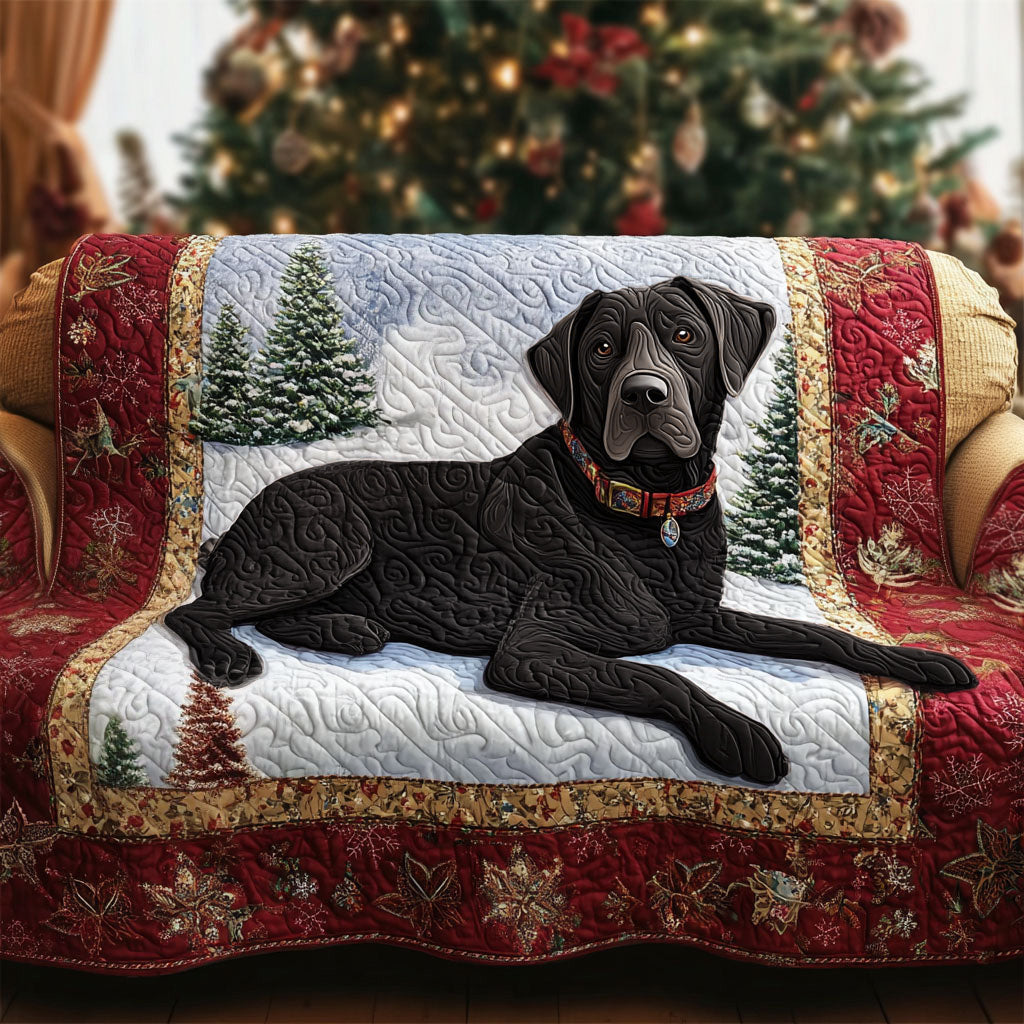 Quilted Sofa Cover with Labrador Retriever