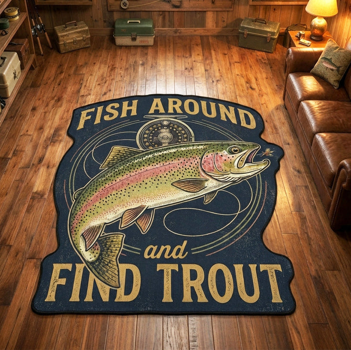 Find Custom Area Rug in Trout Shape NCU0TV1859