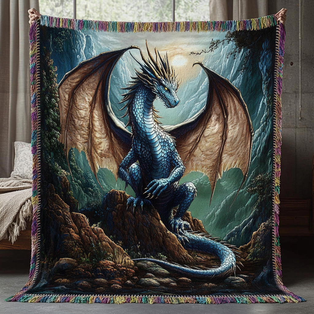 Woven Blanket Fireborn Legacy by Louise London – product view