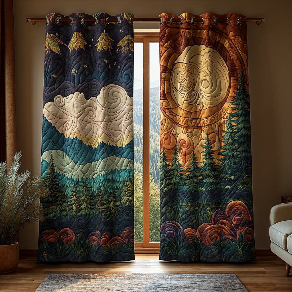 Quilted Curtains Forest – Louise London product image 9