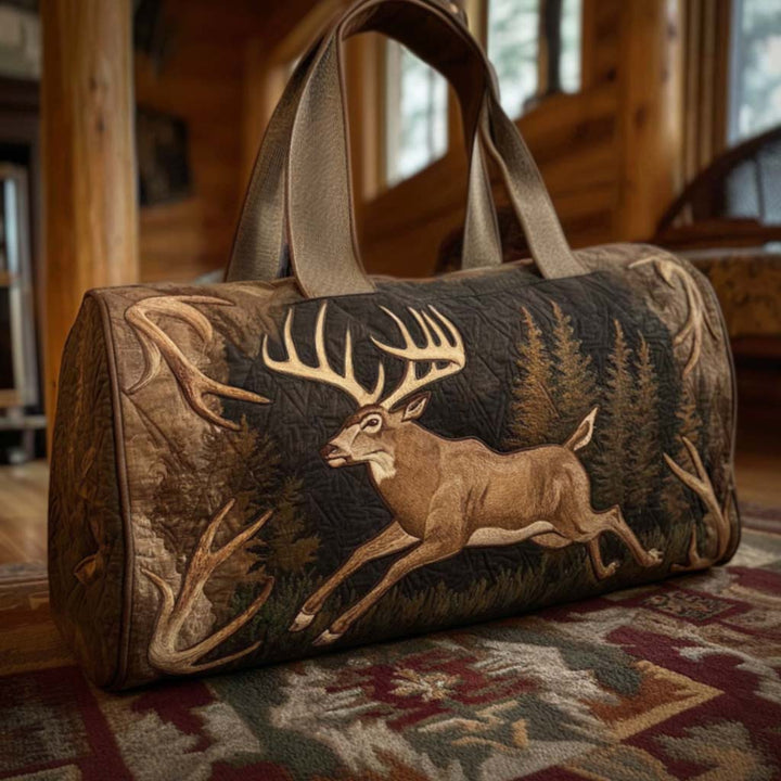 Quilted Travel Bag with Deer by Louise London – product image 5