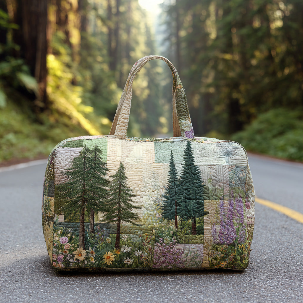 Quilted Travel Bag with Woodland Dream by Louise London