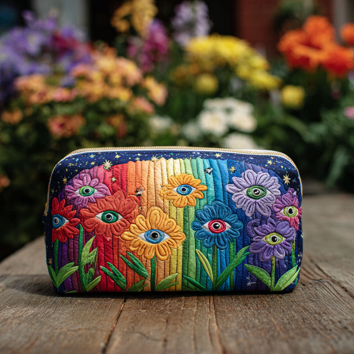 Forest Groove quilted makeup bag – Louise London
