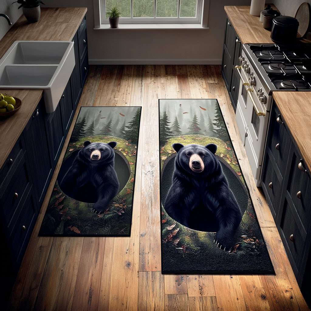 Kitchen Rug Forest Shadow by Louise London
