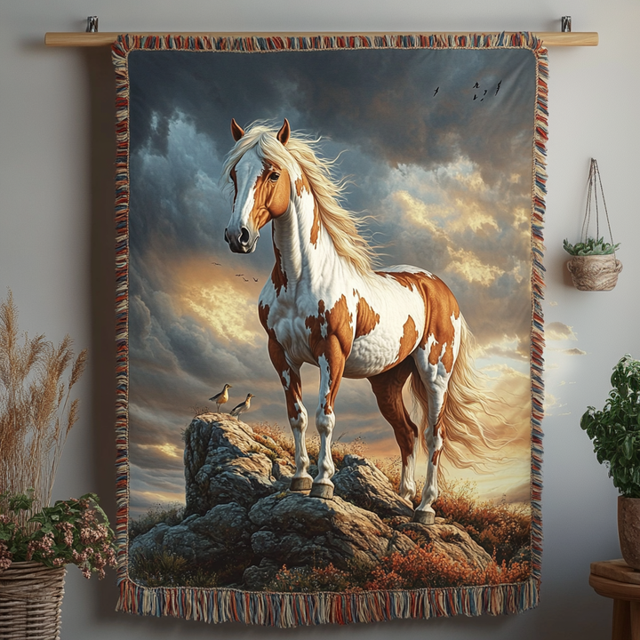 Woven Blanket Free Rider by Louise London – product view
