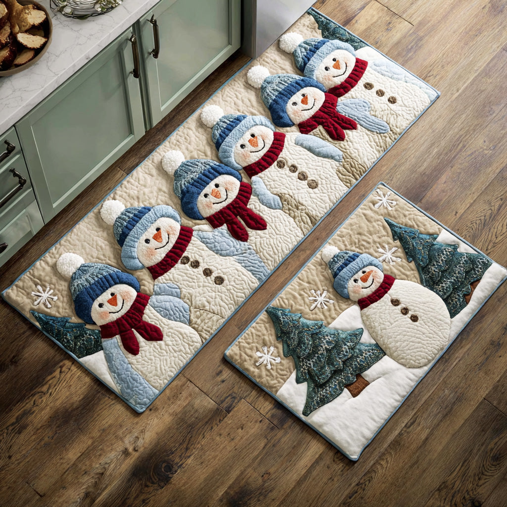 Winter Non-Slip Kitchen Mat with Soft Light by Louise London