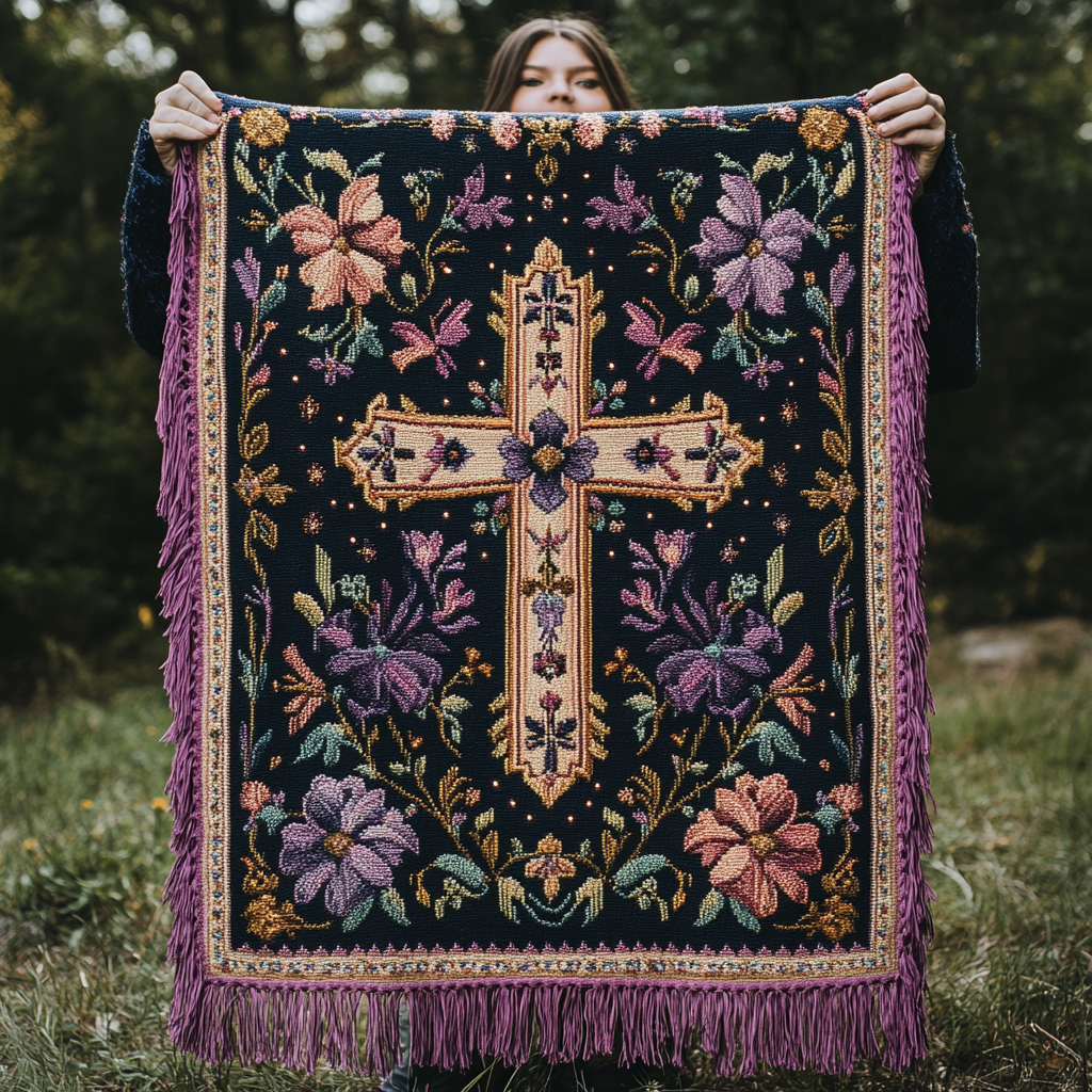Woven Blanket Sofa Garden of Grace by Louise London – product view