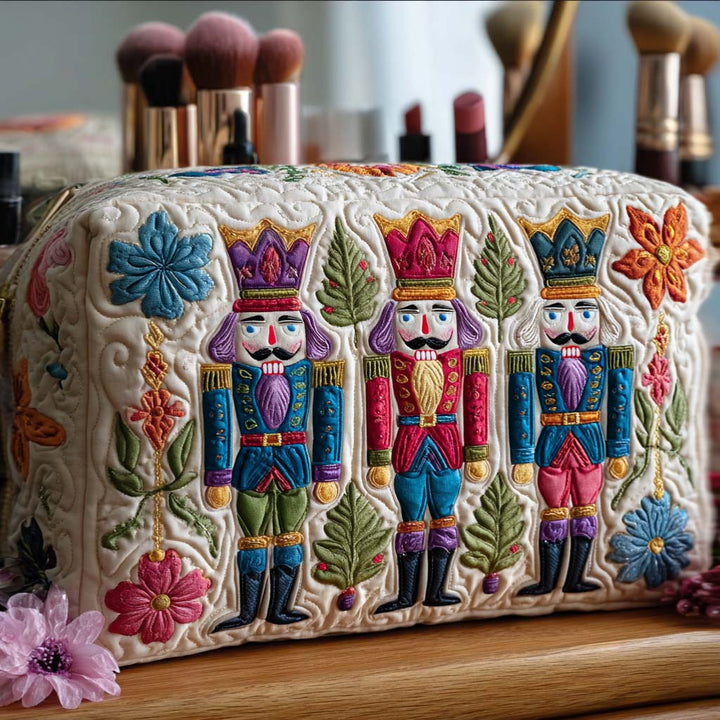Guard of Cheer quilted makeup bag – Louise London