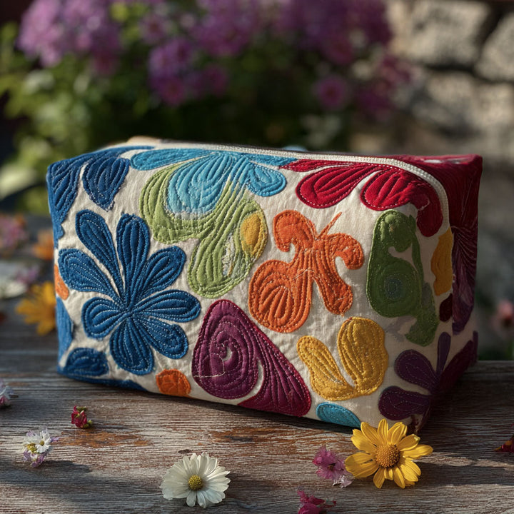 Harmony Glow quilted makeup bag – Louise London