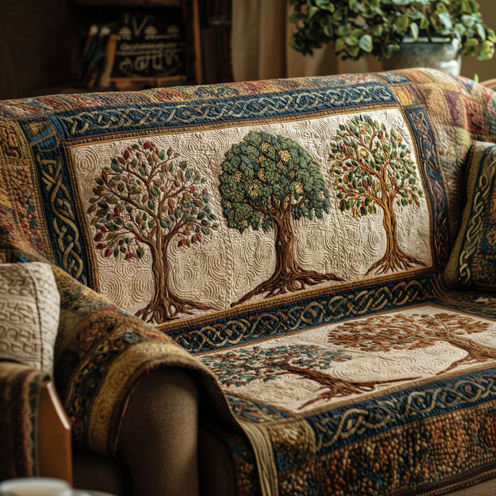 Quilted Sofa Cover Tree of Harmony – Louise London
