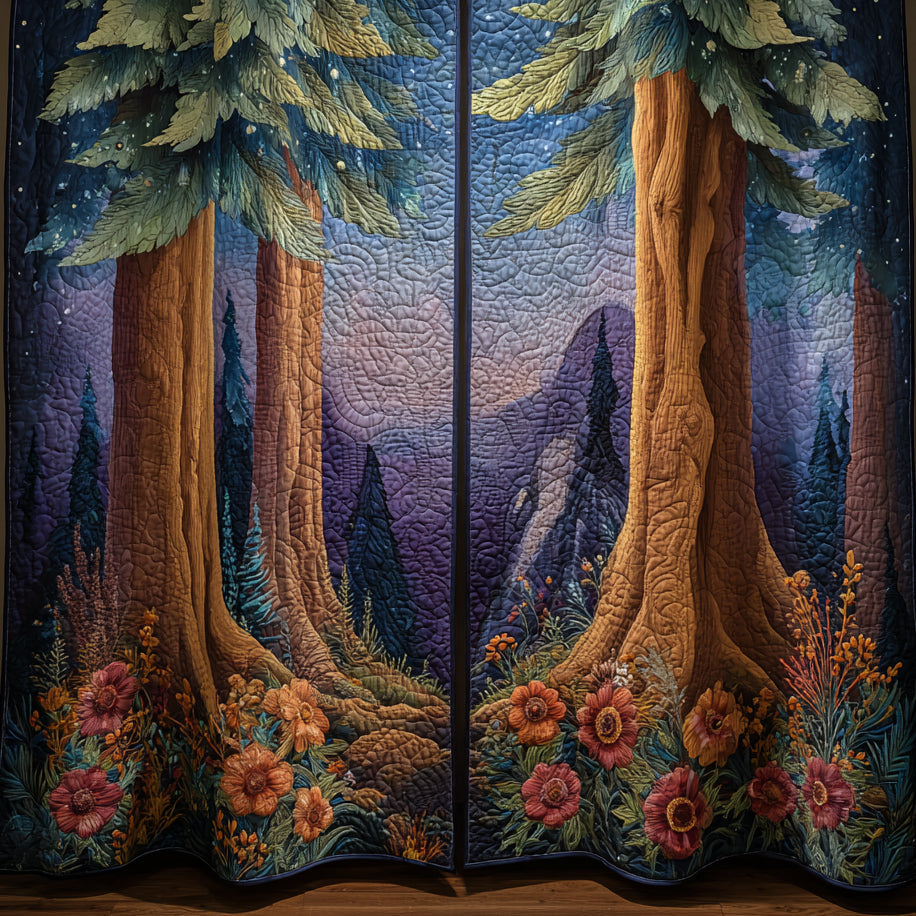 Quilted Curtains Forest – Louise London product image 5
