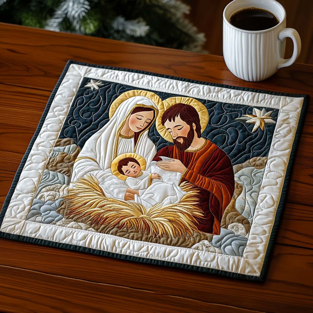 Quilted Placemat Santo Infante by Louise London