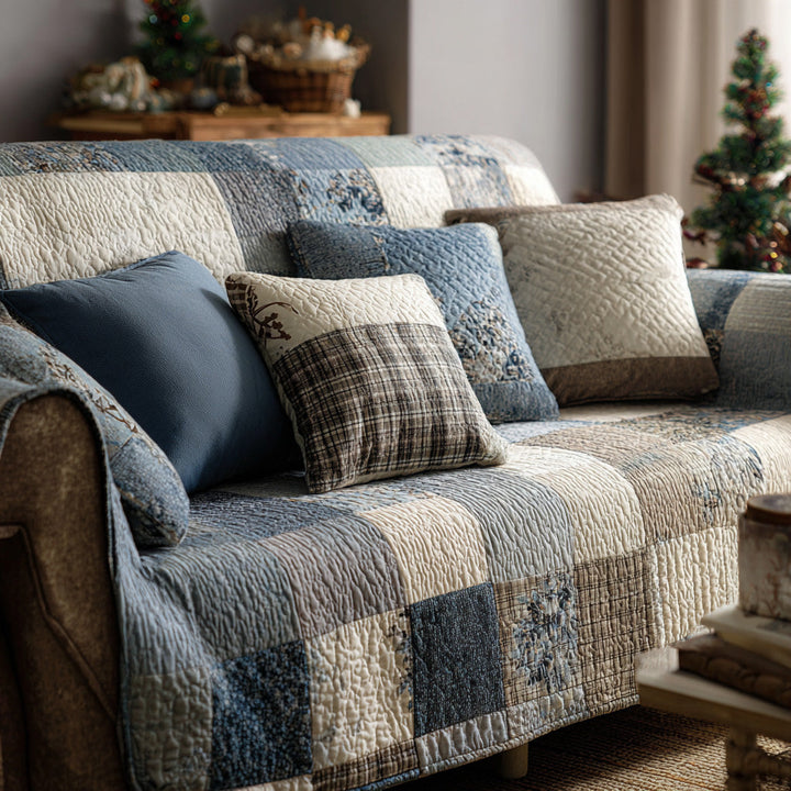 Quilted Sofa Cover in Country House Style – Louise London