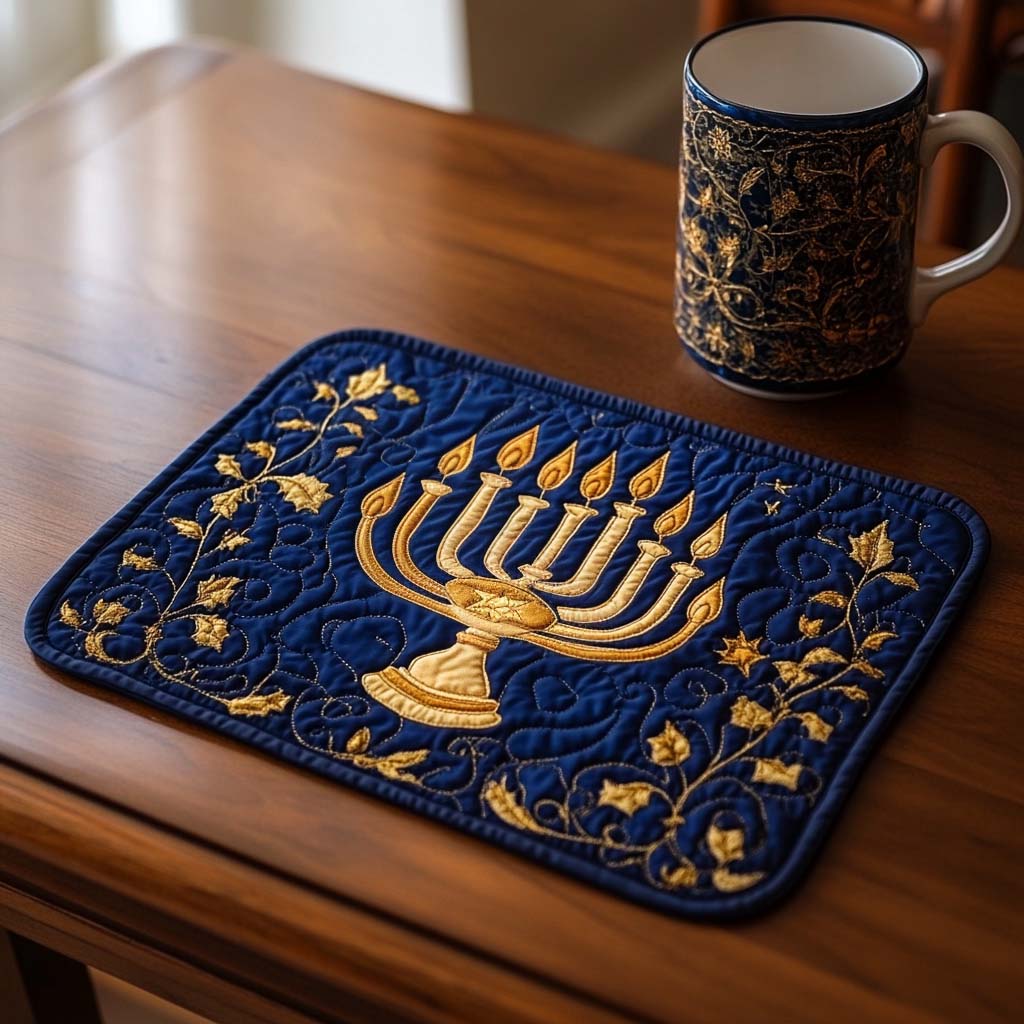 Illuminated Quilted Placemat by Louise London