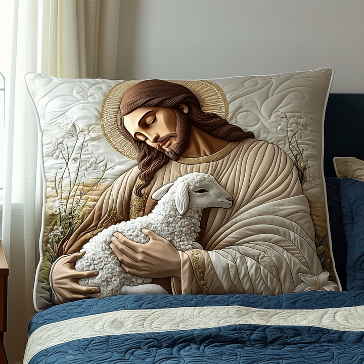 Quilted cushion cover with protective embrace NCU0DV6570
