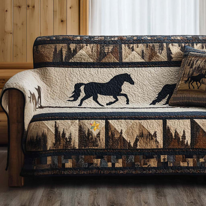 Quilted Sofa Cover in Western Style – Louise London