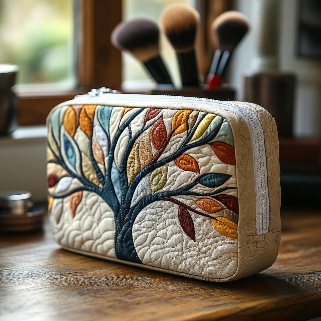 Life Embrace quilted makeup bag – Louise London