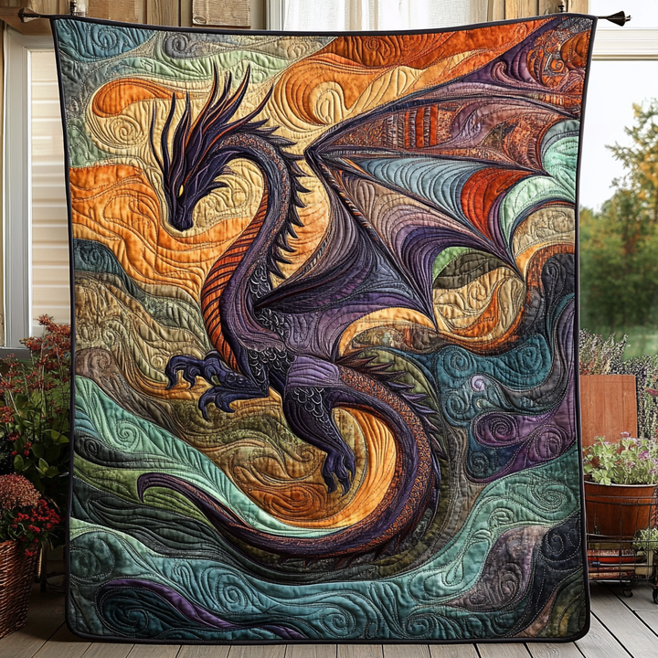 Moon Serpent Quilted Blanket – Louise London quilted blanket