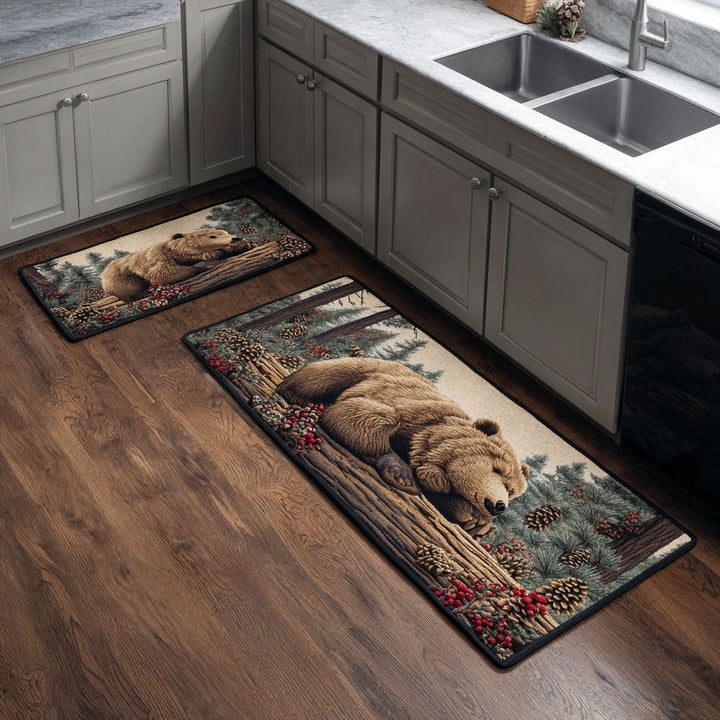 Non-slip kitchen rug with majestic bear NCU0DK11675