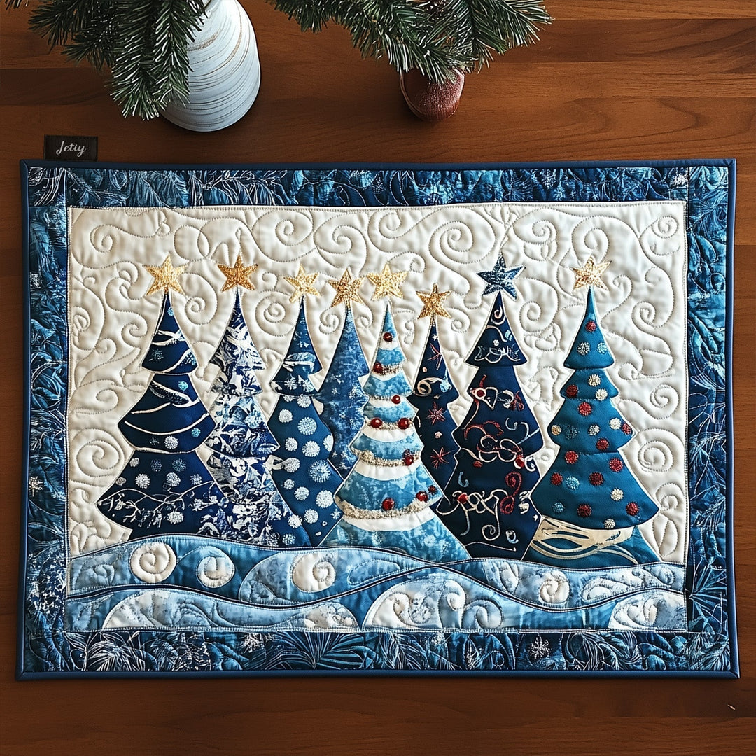Christmas Magic Quilted Placemat by Louise London