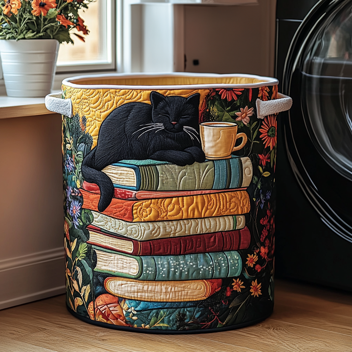 Quilted Cat-Shaped Laundry Basket – product image 5