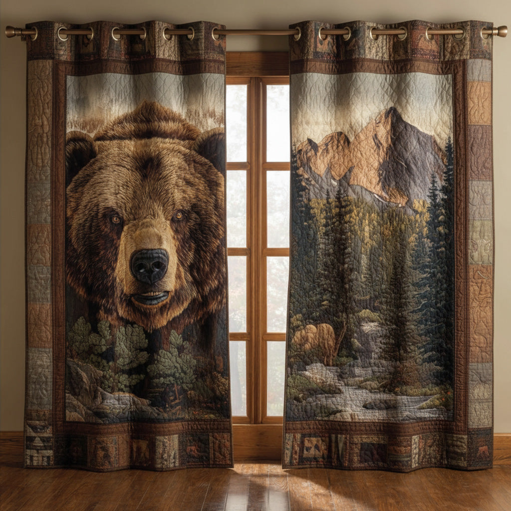 Quilted Curtains Mountain Pursuit – Louise London product image 1