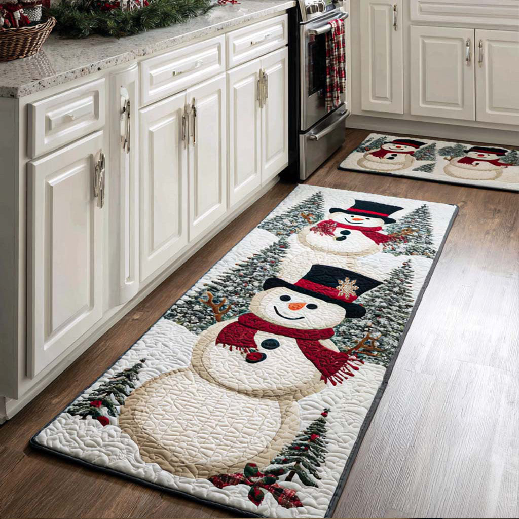 Festive Non-Slip Kitchen Mat for New Year's by Louise London