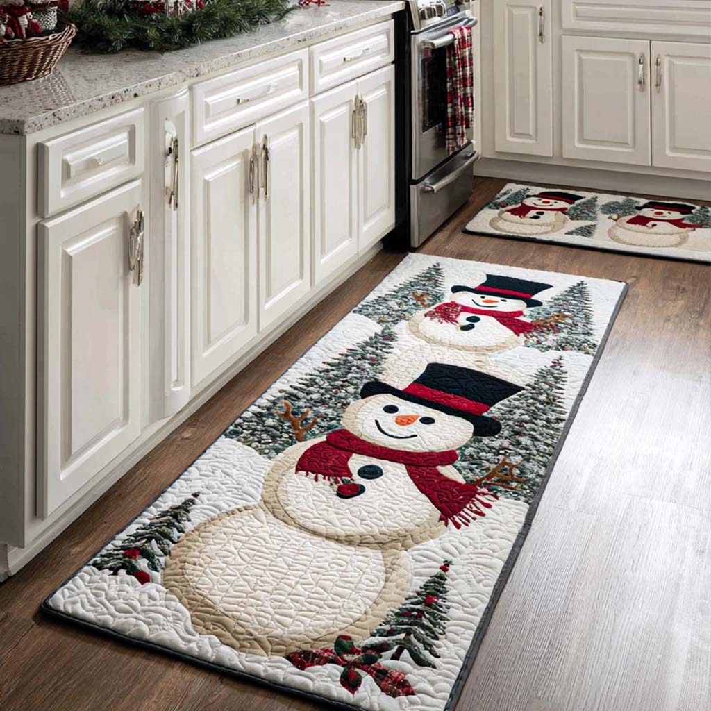 Christmas Kitchen Mat by Louise London