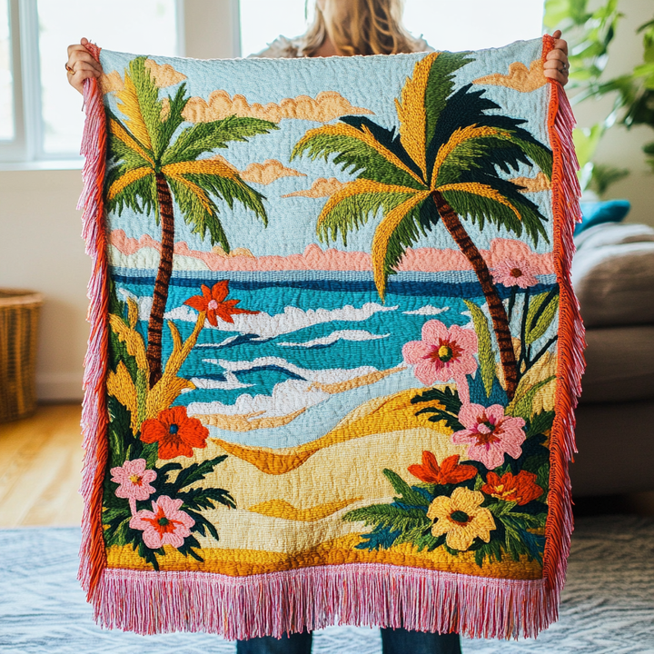 Woven Ocean Horizon Blanket NCU0VH3874