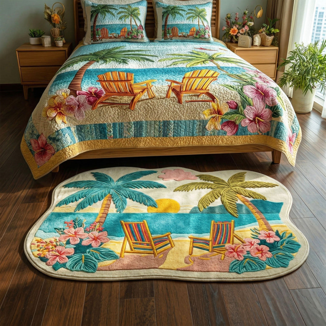 Custom Area Rug Palm Shape NCU0TD2601