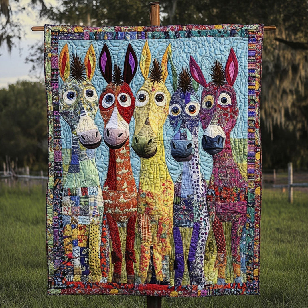 Quilted Pony Patchwork Blanket – Louise London quilted blanket
