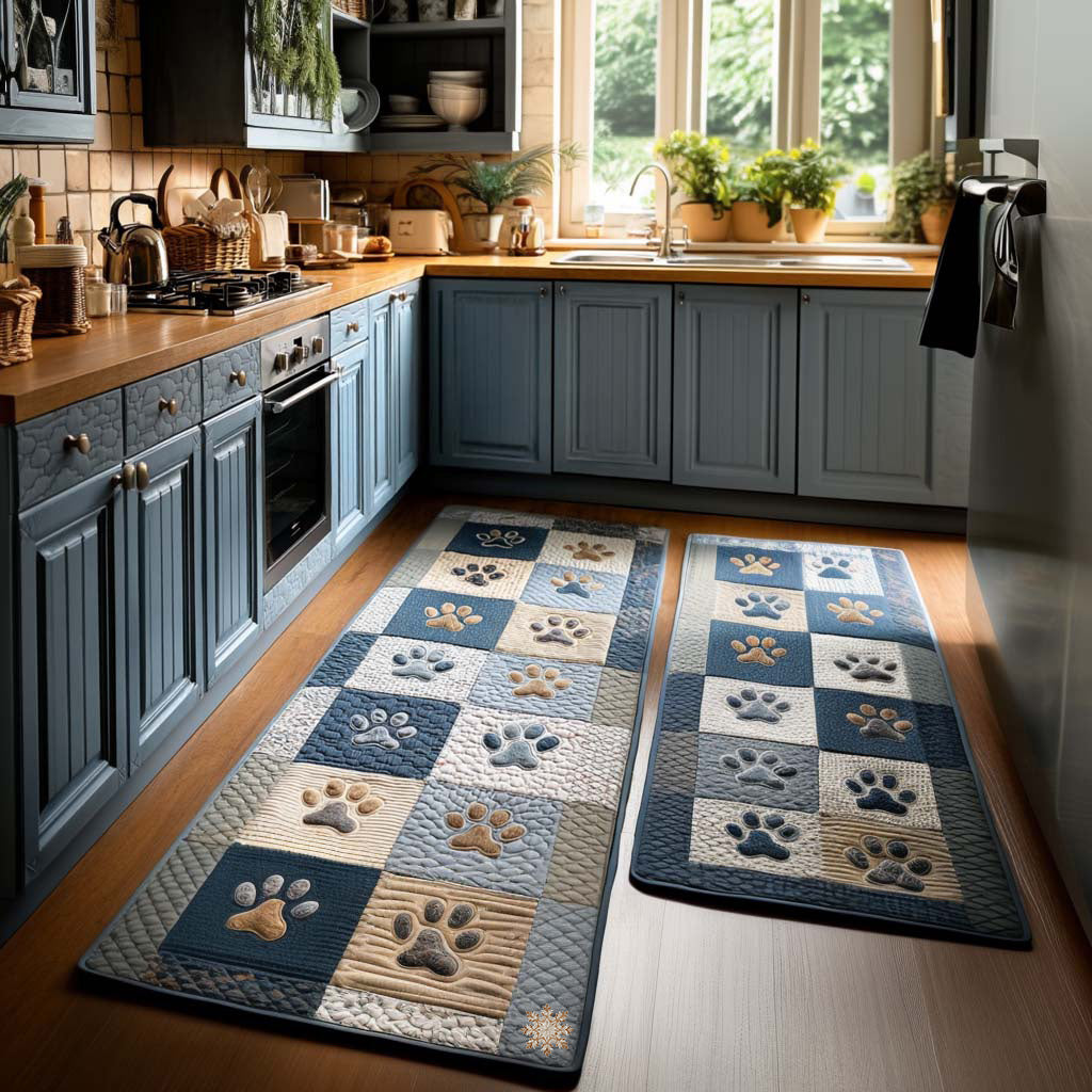 Kitchen Rug Corner Love for Paw by Louise London