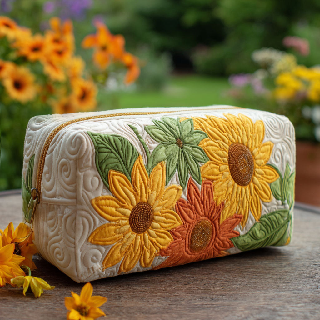 Petal Dreams quilted makeup bag – Louise London