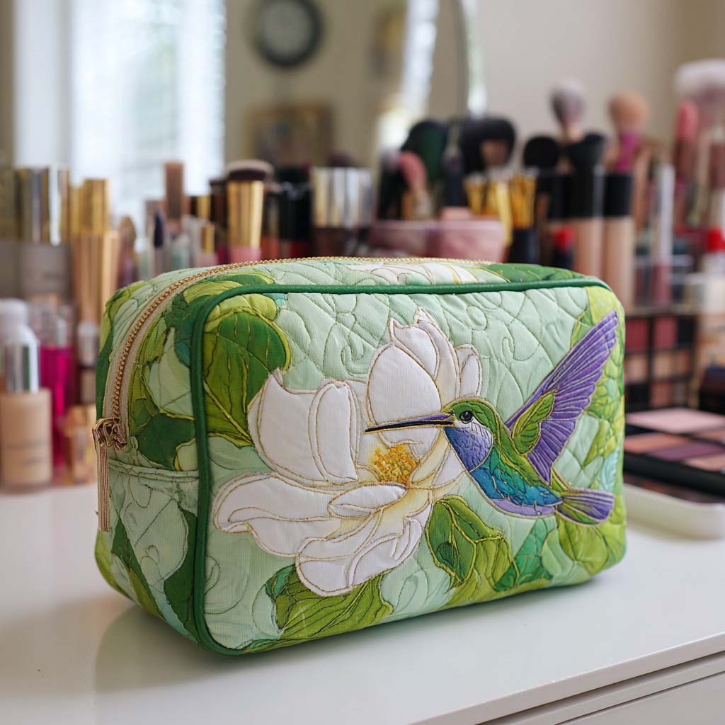 Petal Whisper quilted makeup bag – Louise London