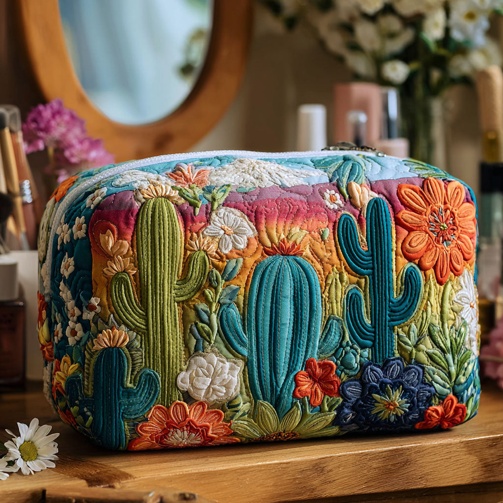 Prickly Whimsy quilted makeup bag – Louise London