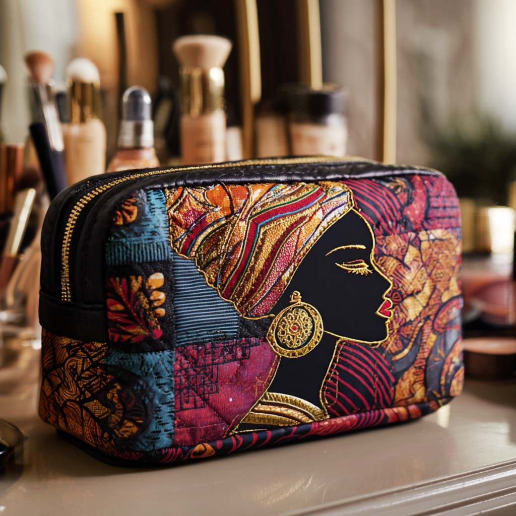 Radiant Spirit quilted makeup bag – Louise London