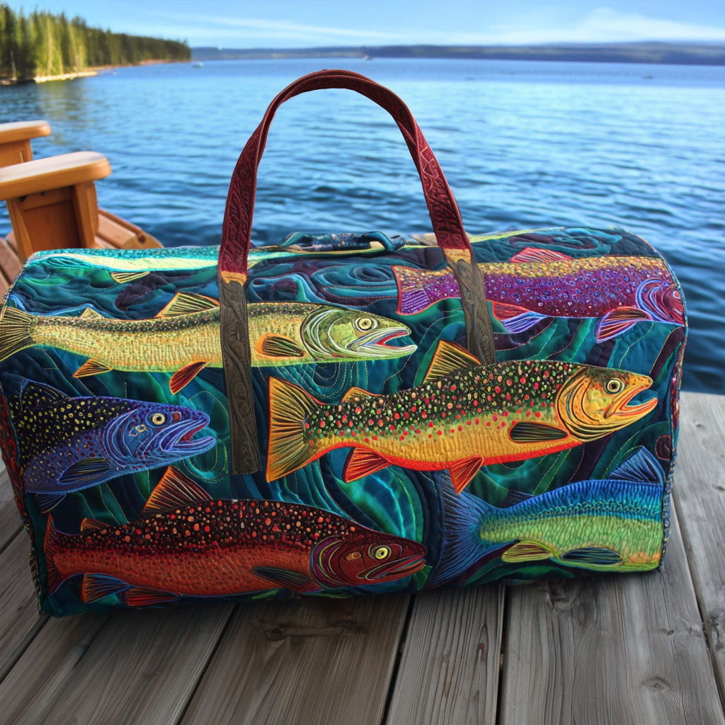 Quilted Travel Bag – Rainbow Trout