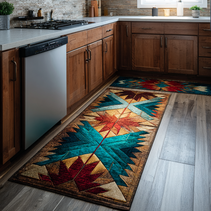 Rustic Line Kitchen Mat by Louise London