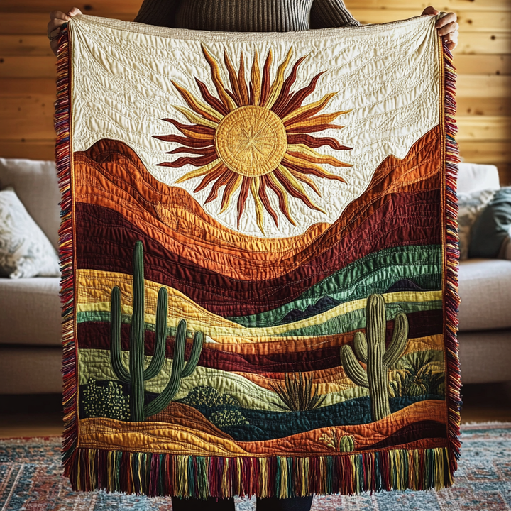 Woven Saguaro Magic Blanket by Louise London – product view