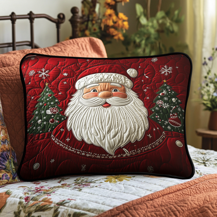 Quilted cushion cover with glowing Santa Claus NCU0DK9976