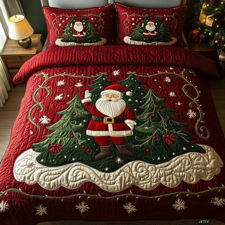 3-Piece Elastic Bedding Set - Santa's Workshop by Louise London - product image 1