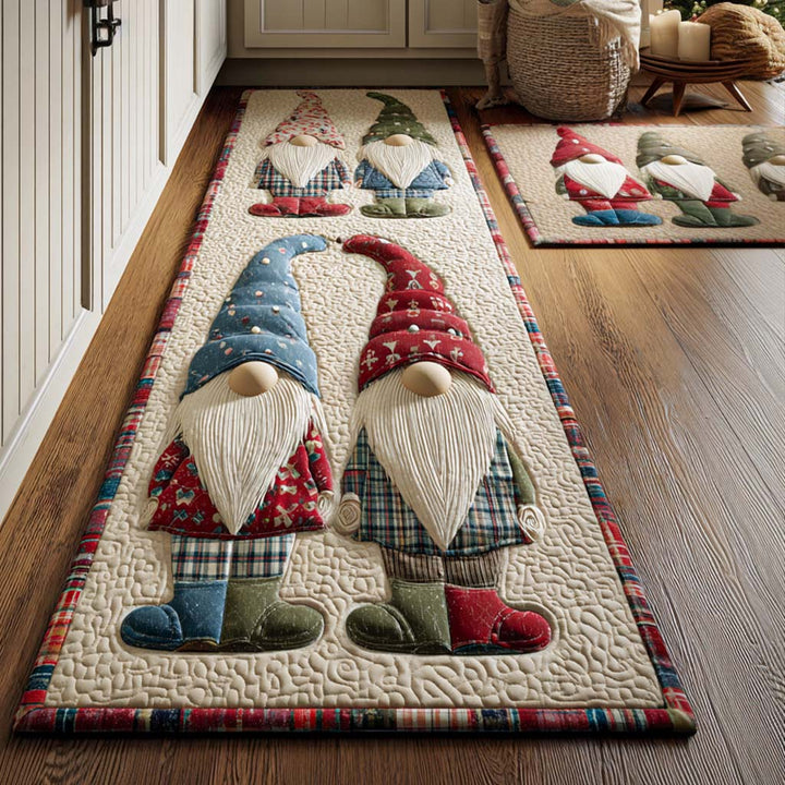 Non-slip Christmas kitchen rug with festive sparkles by Louise London