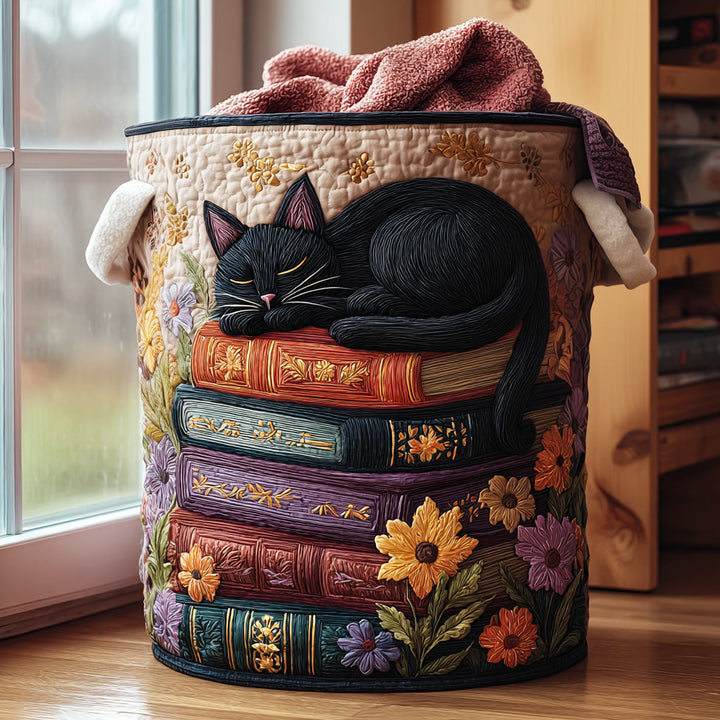 Quilted Cat-Shaped Laundry Basket – product image 5