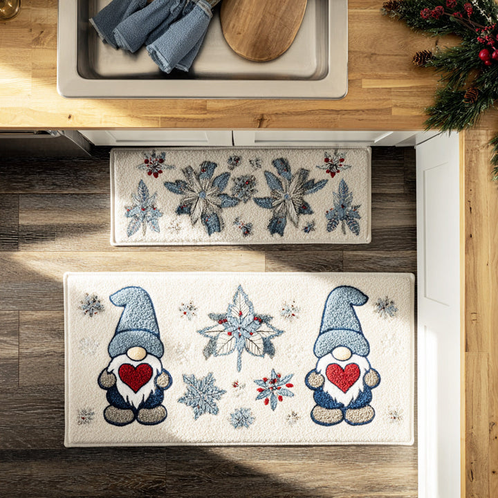 Non-slip Christmas kitchen rug with a festive atmosphere by Louise London